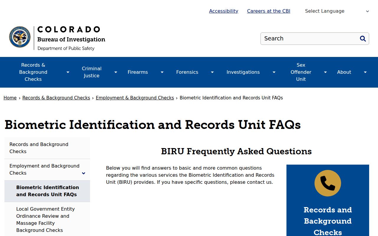 Baca County arrest lookup CBI record content FAQs