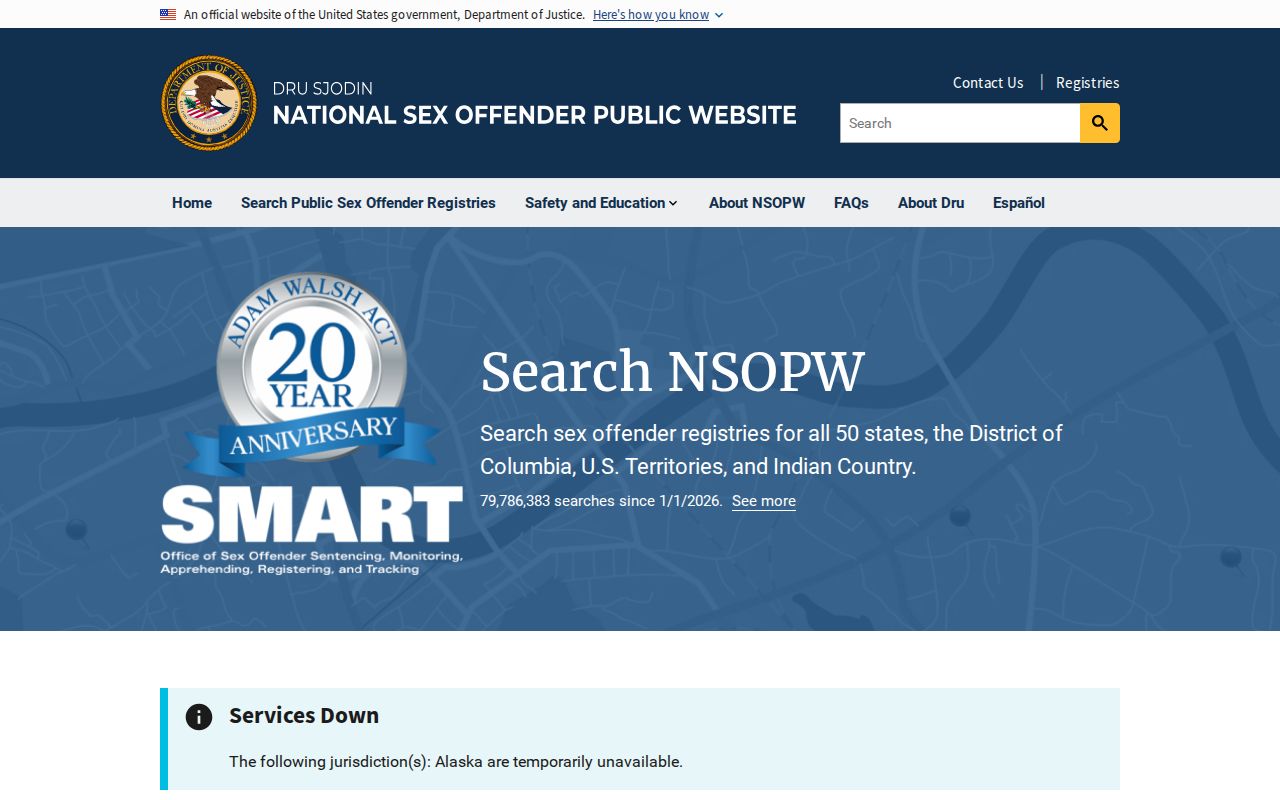 Baca County sex offender search through the national registry