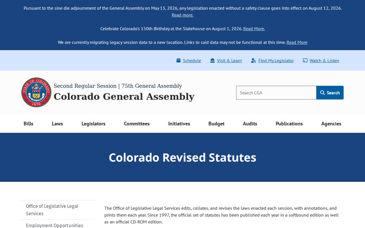 Baca County sex offender requirements in Colorado statutes