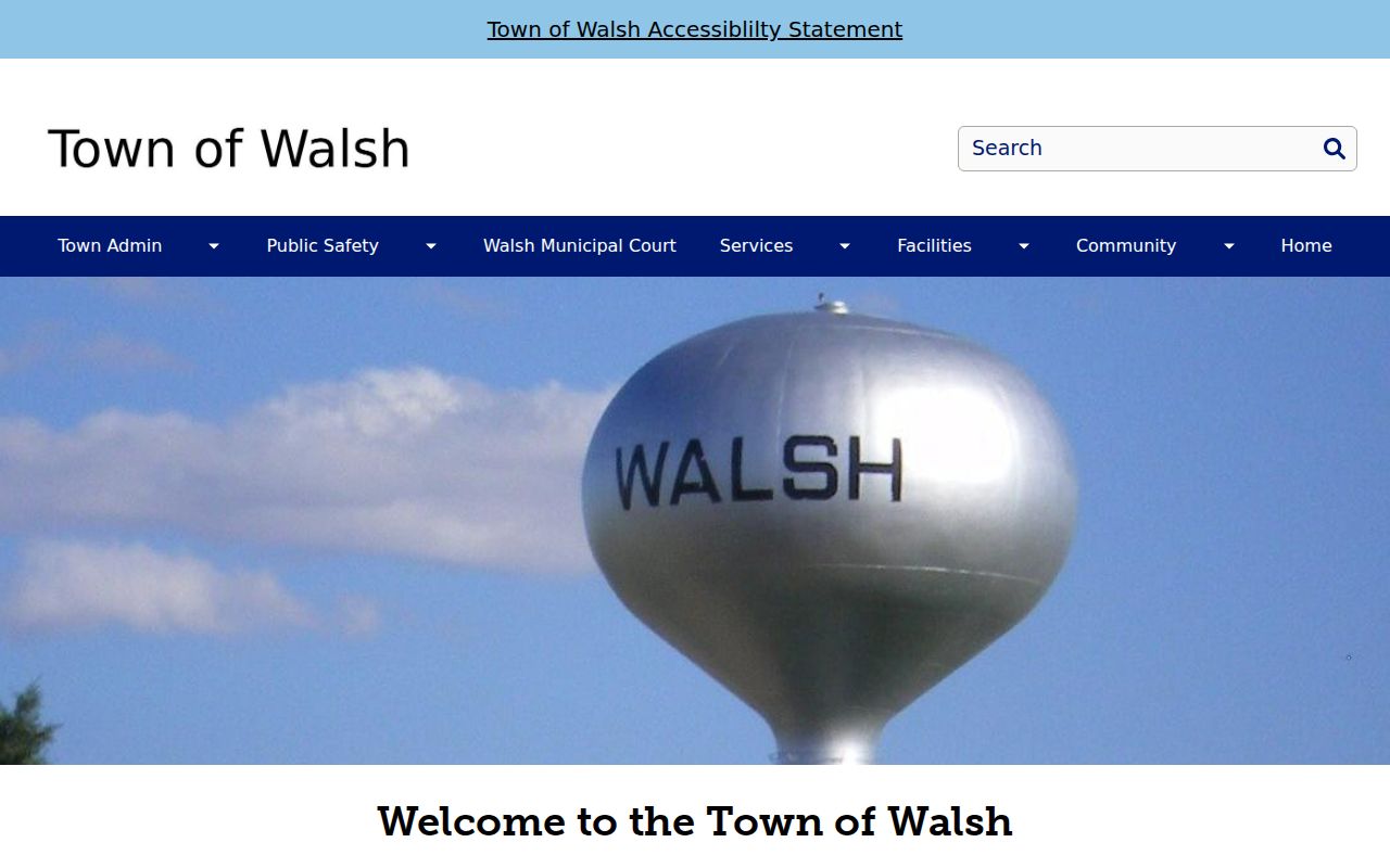 Walsh criminal records official town government source